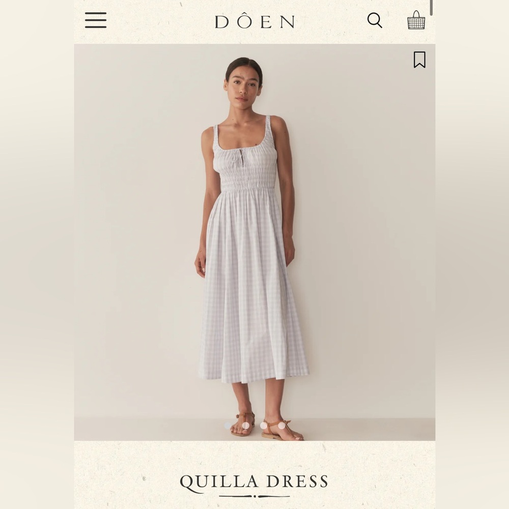 NEW Doen Quilla Dress in Marjorie Gingham